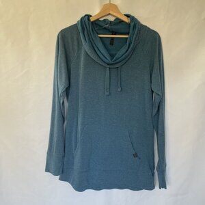Gaiam athletic workout sweater cowl neck women's size M casual top comfortable